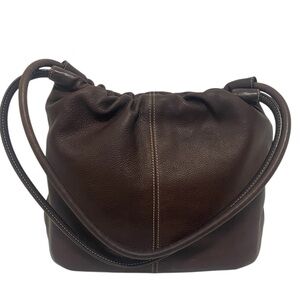 Fossil Vintage Chocolate Brown Leather Hobo Shoulder Bag - Like New